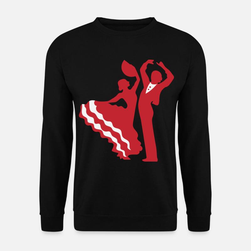 Flamenco Paar - Unisex Pullover - Schwarz