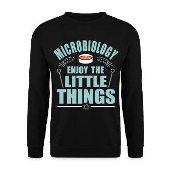 microbiology - Unisex Sweatshirt - black - Front - Alina (178cm) & Michal (187cm)