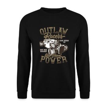 Hot Rod - Classic racing cars - bright - Unisex Sweatshirt - black - Front - Alina (178cm) & Michal (187cm)