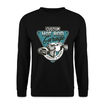 Hot Rod - Classic racing cars - dark - Unisex Sweatshirt - black - Front - Alina (178cm) & Michal (187cm)