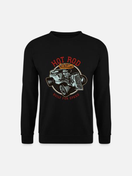 Hot Rod - Klassische Rennautos - hell - Unisex Pullover - Schwarz