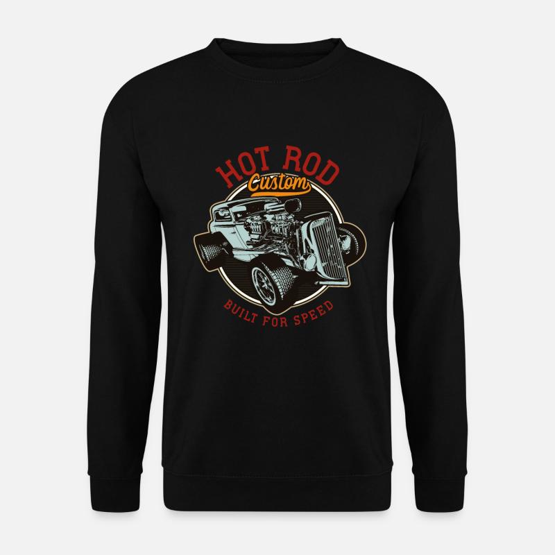 Hot Rod - Klassische Rennautos - hell - Unisex Pullover - Schwarz