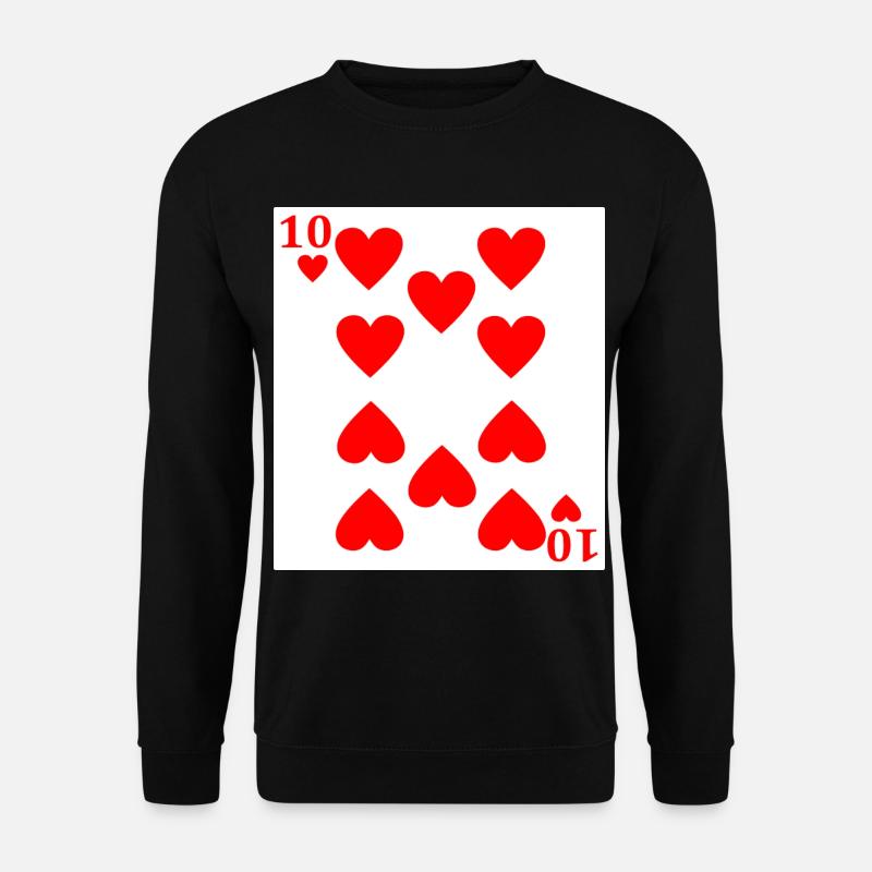 10 of Hearts 2 - Unisex Pullover - Schwarz
