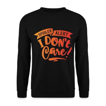 Antisocial - Spoiler Warning - c - Unisex Sweatshirt - black - Front - Alina (178cm) & Michal (187cm)