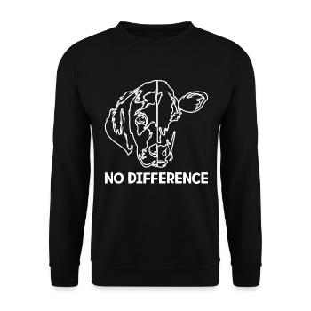 Go Vegan - Fier Végétalien - 10 - neg - Sweat-shirt Unisexe - noir - Devant - Alina (178cm) & Michal (187cm)