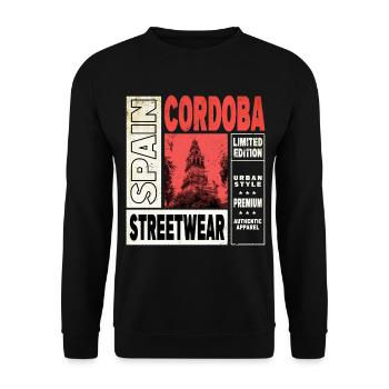 Cordoue Espagne Ville Skyline Vacances Été - Sweat-shirt Unisexe - noir - Devant - Alina (178cm) & Michal (187cm)