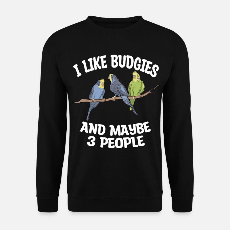 Amoureux de Budgerigar - Sweat-shirt Unisexe - noir