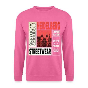 Heidelberg Deutschland Stadt Skyline Heimat Liebe - Unisex Pullover - Pink - Vorne