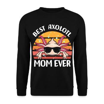 Axolotl Pet | Animals Tail Lurch Gift Idea - Unisex Sweatshirt - black - Front - Alina (178cm) & Michal (187cm)