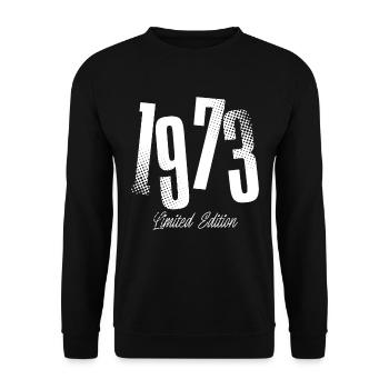 1973 Année de naissance Année de naissance - Sweat-shirt Unisexe - noir - Devant - Alina (178cm) & Michal (187cm)