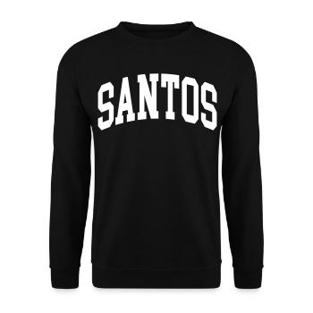 Santos - Unisex Sweatshirt - black - Front - Alina (178cm) & Michal (187cm)