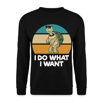 Tortue - Sweat-shirt Unisexe - noir - Devant - Alina (178cm) & Michal (187cm)