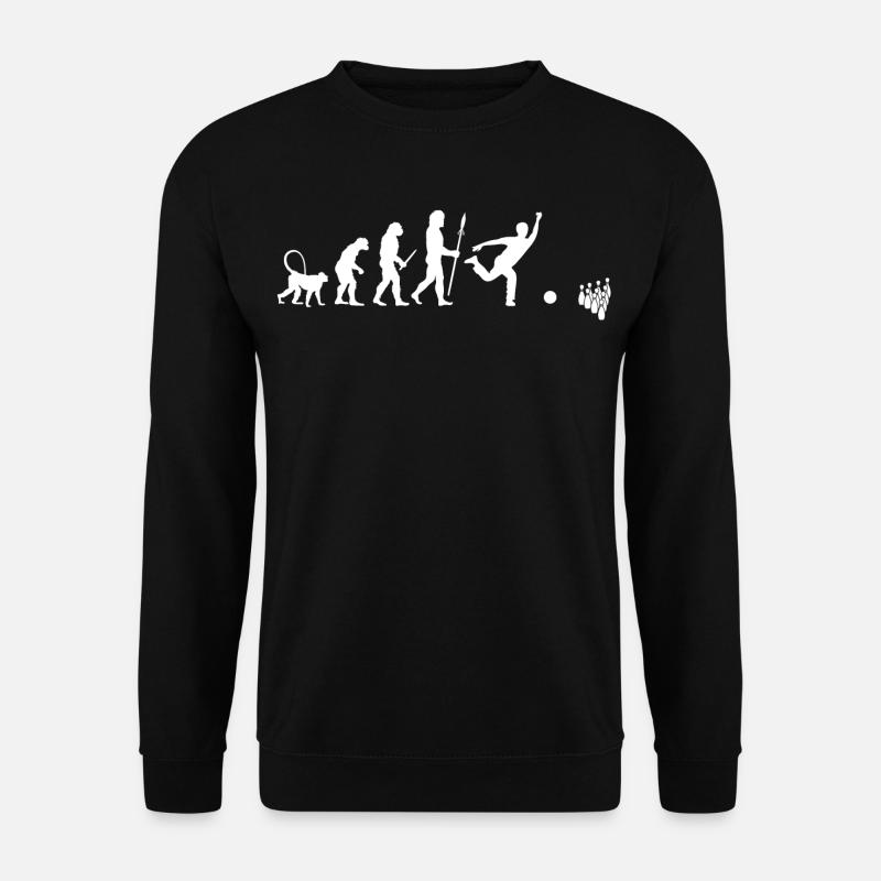 Evolution of Bowling - Unisex Sweatshirt - black