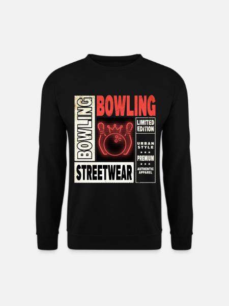 Bowling Bowling Bowling Ball Pins Bowling Players - Unisex Sweatshirt - black
