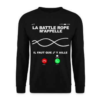la corde M'Appelle Sport Entrainement - Sweat-shirt Unisexe - noir - Devant - Alina (178cm) & Michal (187cm)