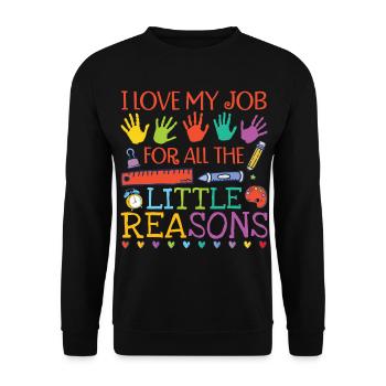Fournisseur de services de garde d’enfants Jardin d’enfants - Sweat-shirt Unisexe - noir - Devant - Alina (178cm) & Michal (187cm)