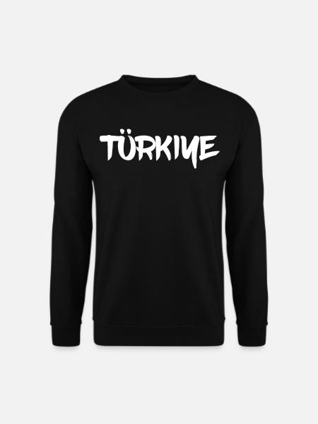 Türkiye Schriftzug - Unisex Pullover - Schwarz