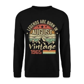 August 1965 Anniversary 1965 - Legends August 1965 - Unisex Sweatshirt - black - Front - Alina (178cm) & Michal (187cm)