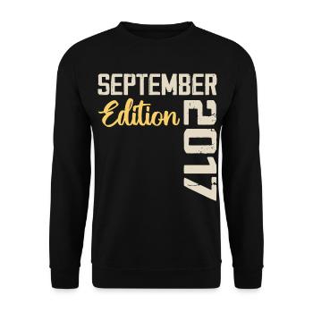 September 2017 - 7th Anniversary September 2017 - Unisex Sweatshirt - black - Front - Alina (178cm) & Michal (187cm)