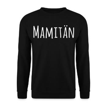 Mamitän Jeu de mots drôle Captain Mama Anchor - Sweat-shirt Unisexe - noir - Devant - Alina (178cm) & Michal (187cm)