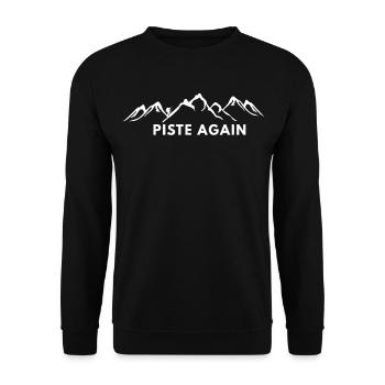 WIEDER PIE. SKI. SKI-WINDESPORT - Unisex Pullover - Schwarz - Vorne - Alina (178cm) & Michal (187cm)