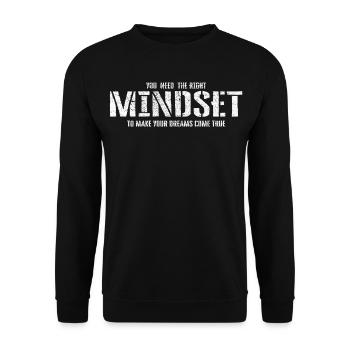 Mindset - Unisex Sweatshirt - black - Front - Alina (178cm) & Michal (187cm)
