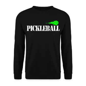Pickleball - Unisex Pullover - Schwarz - Vorne - Alina (178cm) & Michal (187cm)