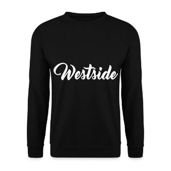 Westside Westen West - Unisex Pullover - Schwarz - Vorne - Alina (178cm) & Michal (187cm)