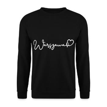 Warszawa Heartbeat Warsaw - Unisex Sweatshirt - black - Front - Alina (178cm) & Michal (187cm)