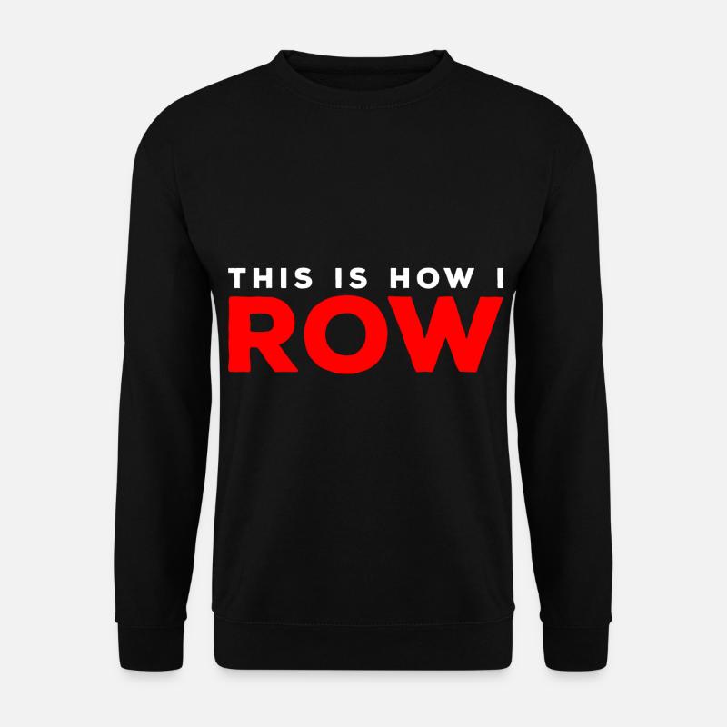rowing machine weight training resistance - Unisex Sweatshirt - black