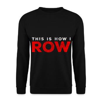 Rowing Endurance Gym - Unisex Sweatshirt - black - Front - Alina (178cm) & Michal (187cm)