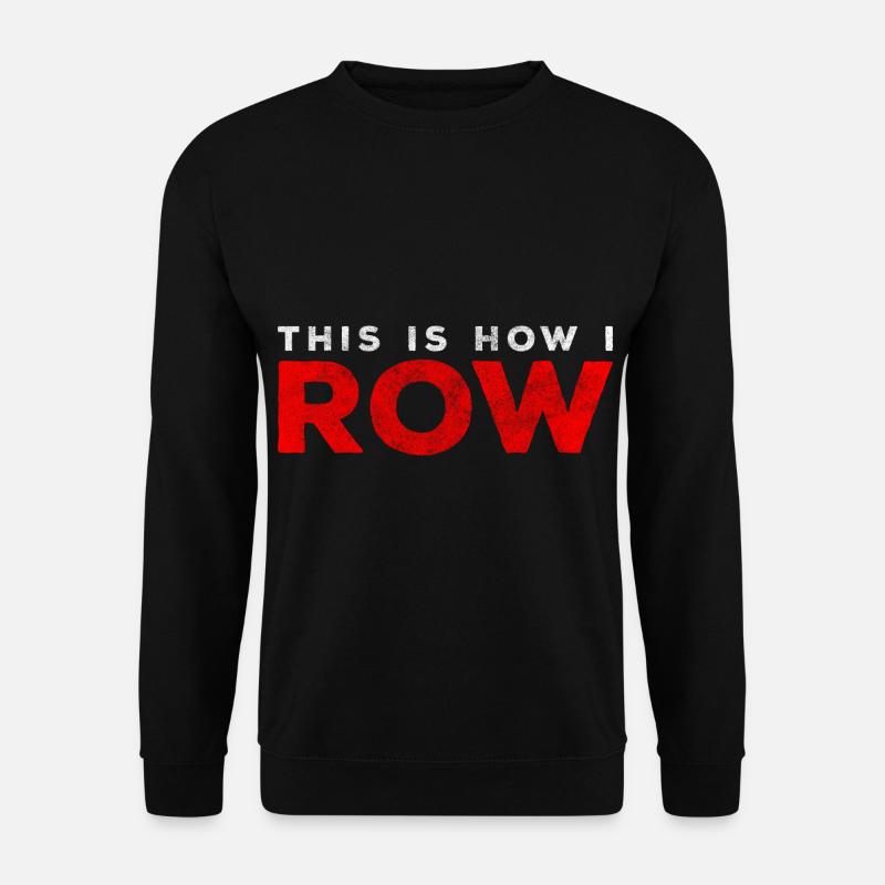 Rudern Ausdauer Fitnessstudio - Unisex Pullover - Schwarz