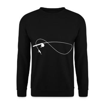 Angel Zander pike - Unisex Sweatshirt - black - Front - Alina (178cm) & Michal (187cm)