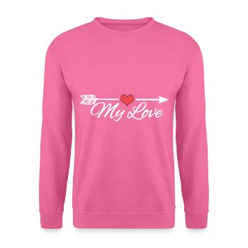 My Love T-Shirt - Unisex Pullover - Pink - Vorne