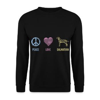 Dog breeds Paws Animal Love - Unisex Sweatshirt - black - Front - Alina (178cm) & Michal (187cm)