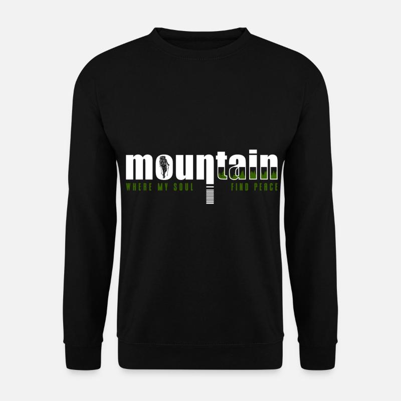 Mountaineering Summit Hobby Alps - Unisex Sweatshirt - black