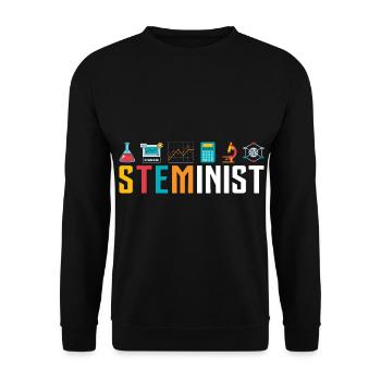 T-shirt Smart Mathematics de l’Université des Sciences - Sweat-shirt Unisexe - noir - Devant - Alina (178cm) & Michal (187cm)