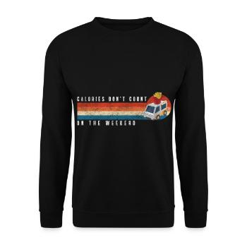 Fast Food Event Grill Chef - Unisex Sweatshirt - black - Front - Alina (178cm) & Michal (187cm)