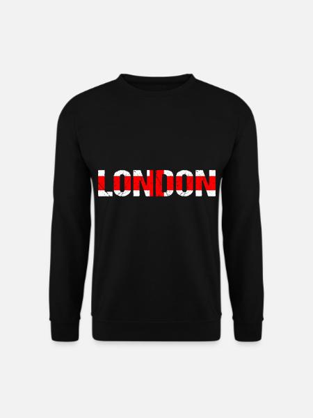 London England Flagge City London - Unisex Pullover - Schwarz