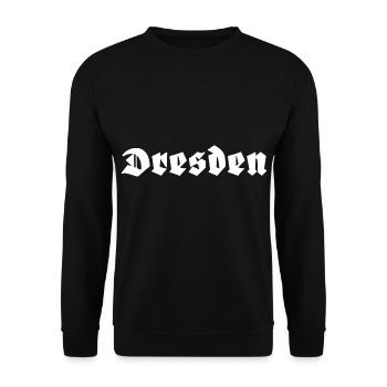 Dresden - Unisex Pullover - Schwarz - Vorne - Alina (178cm) & Michal (187cm)