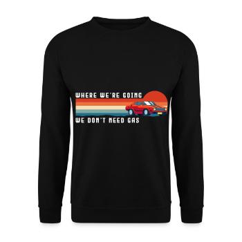 Elektromobilität Stromer Save the Planet - Unisex Pullover - Schwarz - Vorne - Alina (178cm) & Michal (187cm)