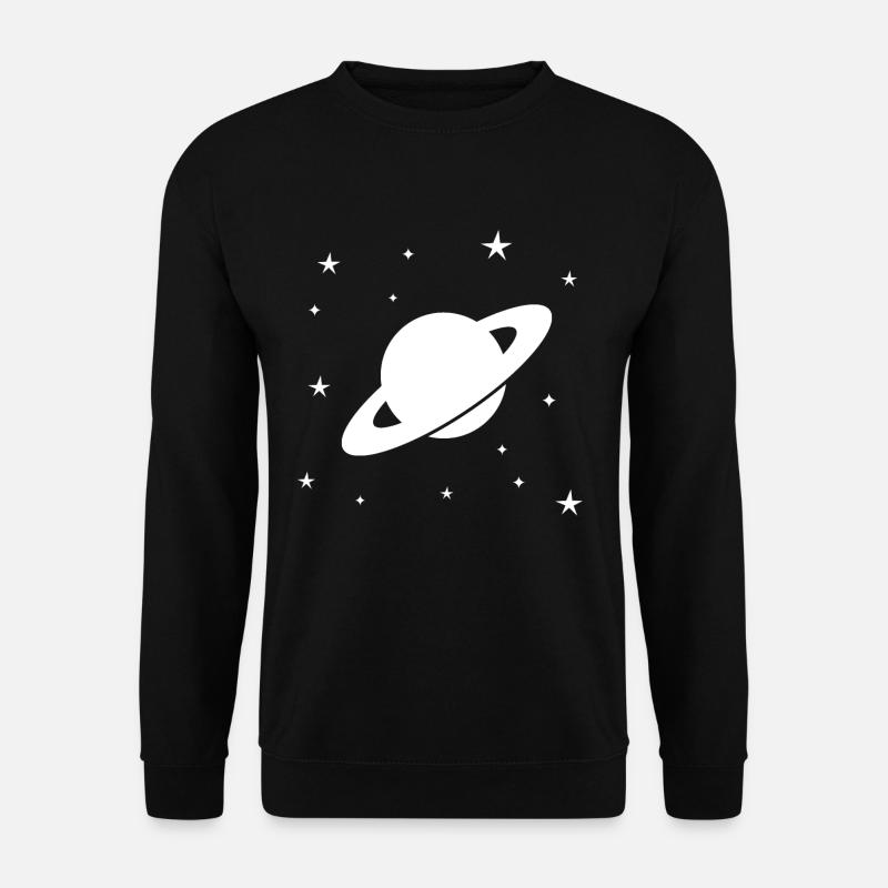 Saturn Planet Sonnensystem Astronomie Sterne - Unisex Pullover - Schwarz