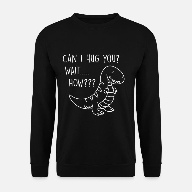 Dinosaur Hug - Unisex Sweatshirt - black