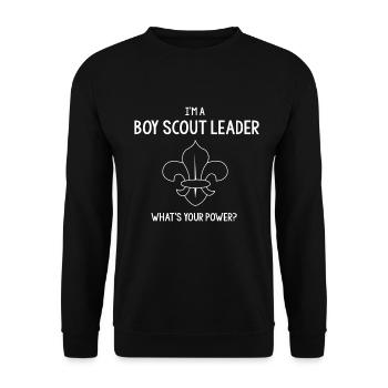 vad är din power boy scout - Unisextröja - svart - Fram - Alina (178cm) & Michal (187cm)