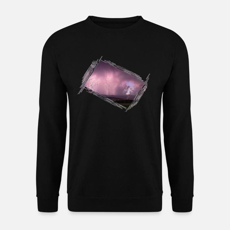 Gewitter - Unisex Pullover - Schwarz