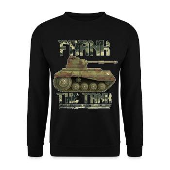 Tank driver hobby sport leisure gift - Unisex Sweatshirt - black - Front - Alina (178cm) & Michal (187cm)