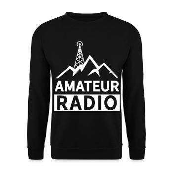 Amateurfunk Amateurfunker RAdio - Unisex Pullover - Schwarz - Vorne - Alina (178cm) & Michal (187cm)
