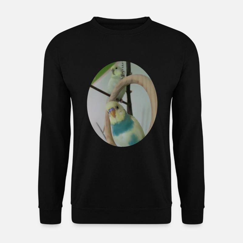 Perruches à vagues perruches - Sweat-shirt Unisexe - noir