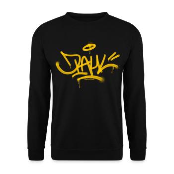Paul Graffiti T Shirt - Unisex Sweatshirt - black - Front - Alina (178cm) & Michal (187cm)