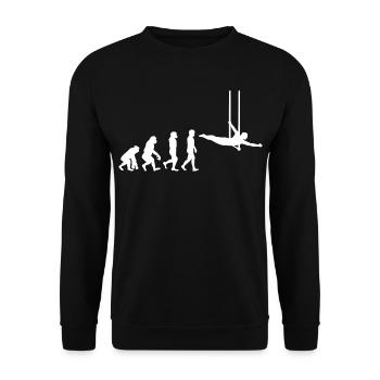 Trapèze volant Circus Gymnastique Évolution - Sweat-shirt Unisexe - noir - Devant - Alina (178cm) & Michal (187cm)